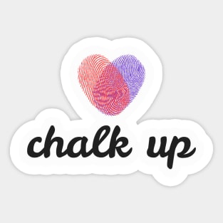 Chalk Up Colored Thumbs Sticker